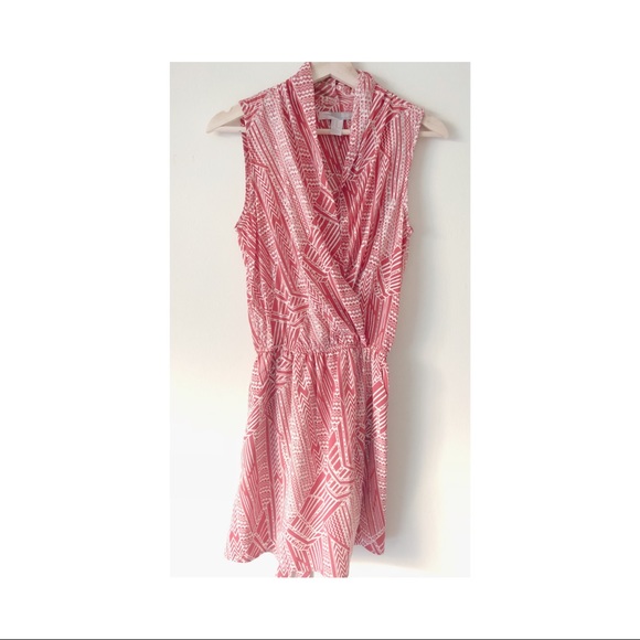 Rust Abstract Print Dress - Picture 6 of 6